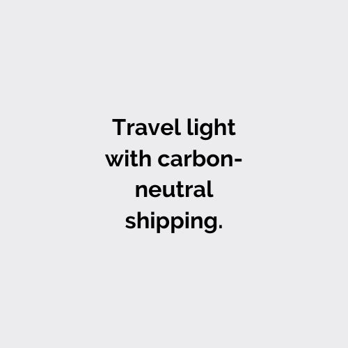 Travel light with cardon neutral shipping